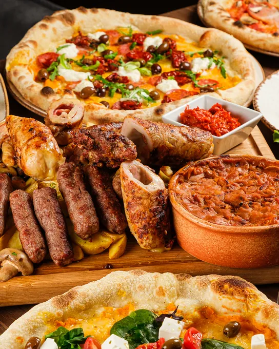 Plata s roštiljem, pizzom i domaćim prilozima, Grill House Varaždin